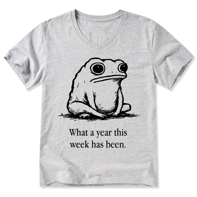 Tokyo-Tiger This Week Feels Like A Whole Year V-Neck Classic T-Shirt