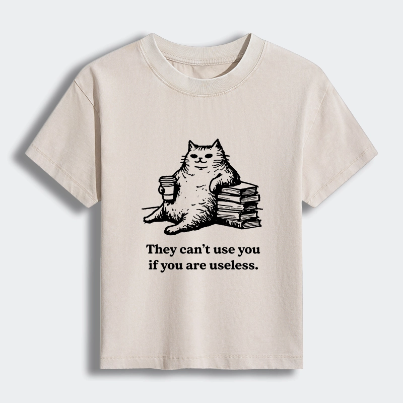 Tokyo-Tiger Cat Proving Uselessness Is A Superpower Women's Washed T-shirt