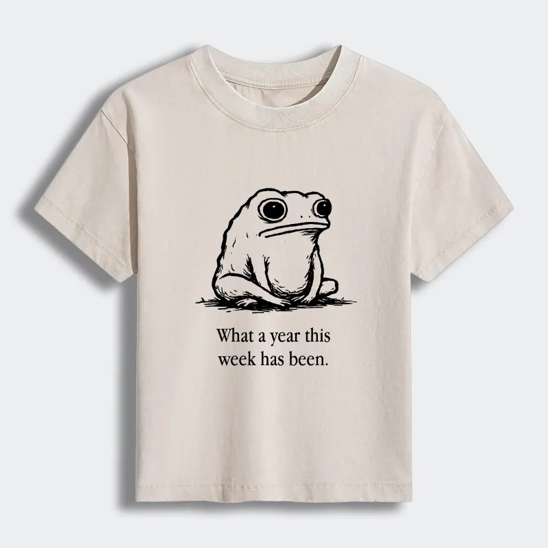 Tokyo-Tiger This Week Feels Like A Whole Year Women's Washed T-shirt