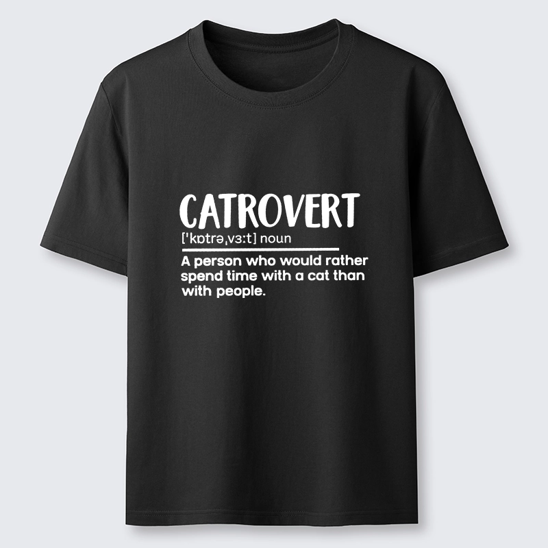 Tokyo-Tiger Catrovert Love Cats Not People Classic T-Shirt