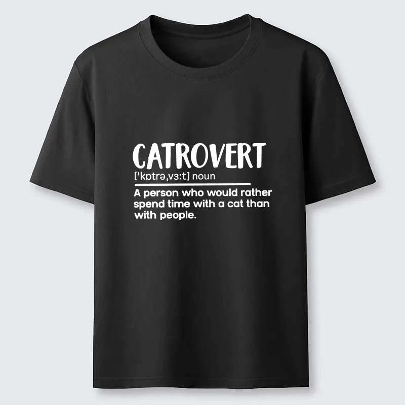 Tokyo-Tiger Catrovert Love Cats Not People Classic T-Shirt