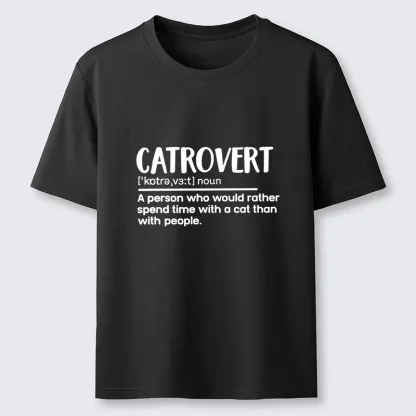 Tokyo-Tiger Catrovert Love Cats Not People Classic T-Shirt
