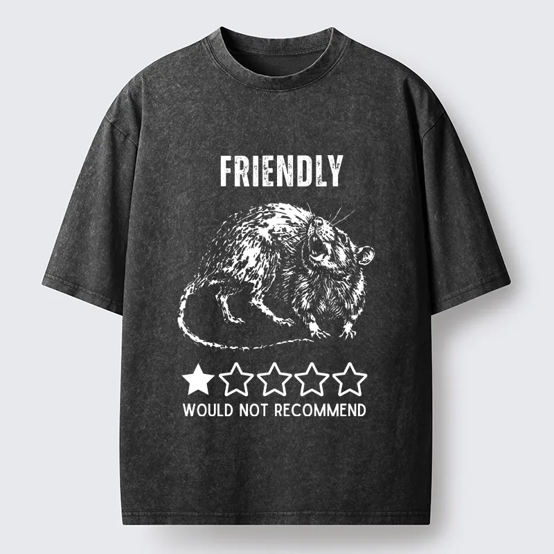 Tokyo-Tiger One Star Rat Bad Review Meme Washed T-Shirt