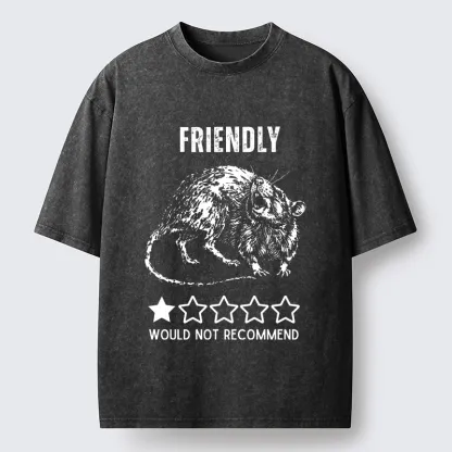 Tokyo-Tiger One Star Rat Bad Review Meme Washed T-Shirt