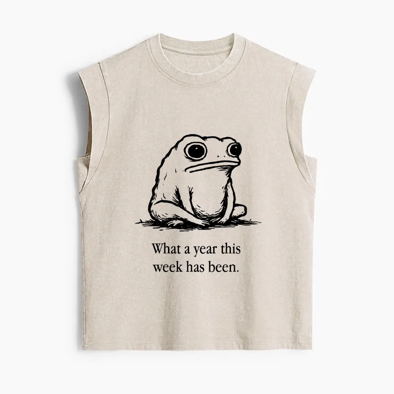 Tokyo-Tiger This Week Feels Like A Whole Year Women's Washed Tank Tops Sale