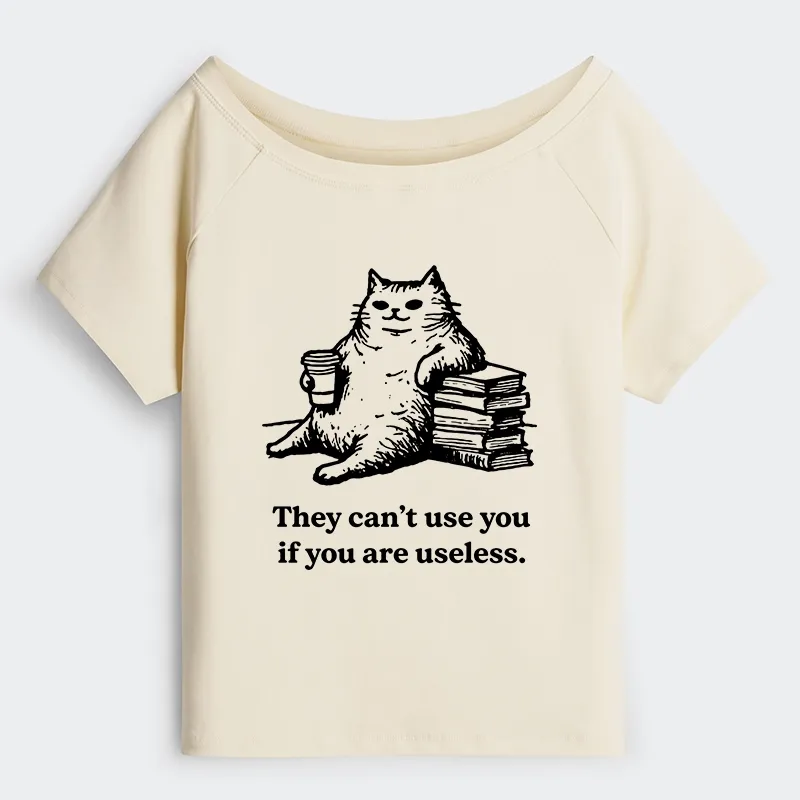 Tokyo-Tiger Cat Proving Uselessness Is A Superpower Off Shoulder T-Shirt