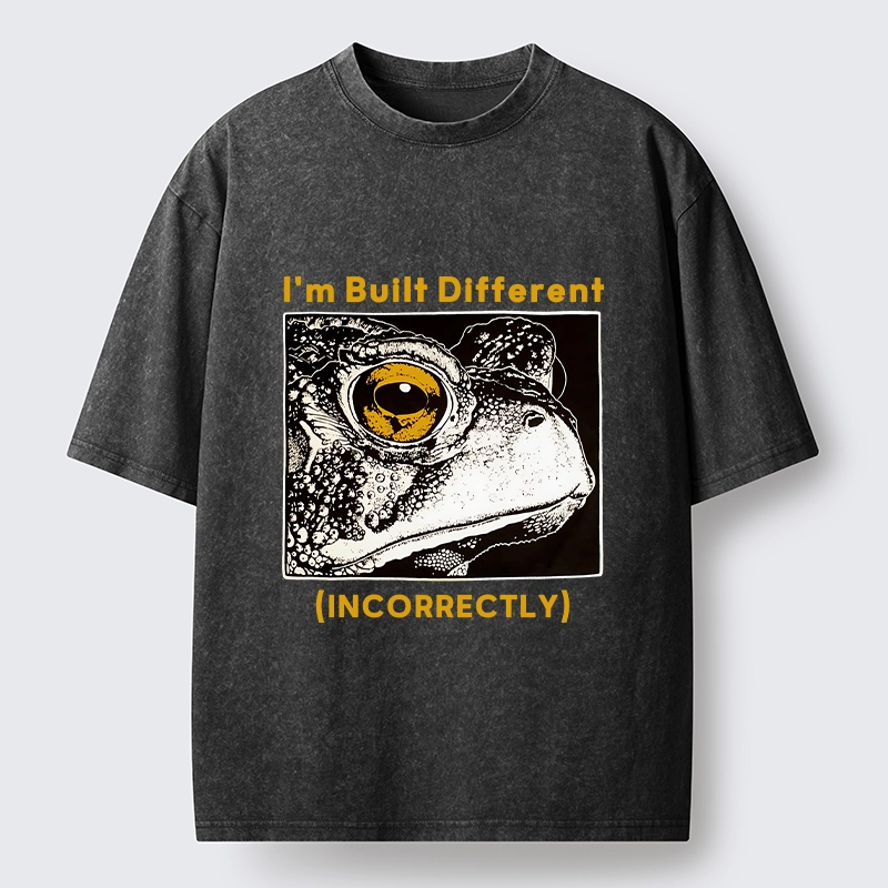 Tokyo-Tiger Unique Frog Has Special Built Style Washed T-Shirt