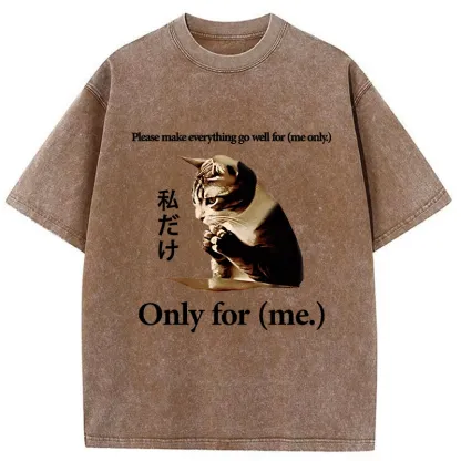 Tokyo-Tiger Only Me Everything's Fine Washed T-Shirt