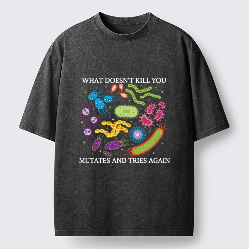 Tokyo-Tiger Funny Science Germ Virus Meme Washed T-Shirt Sale