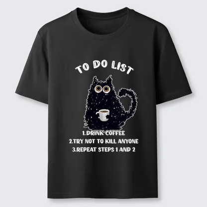 Tokyo-Tiger Funny Meme Daily Coffee Routine Classic T-Shirt