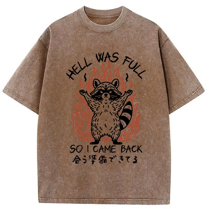 Tokyo-Tiger Hell Was Full Washed T-Shirt