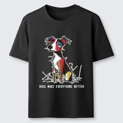 Tokyo-Tiger Colorful Puppy Street Art Graphic Classic T-Shirt