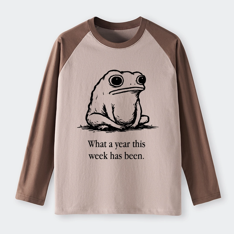 Tokyo-Tiger This Week Feels Like A Whole Year Raglan Long Sleeve T-shirt