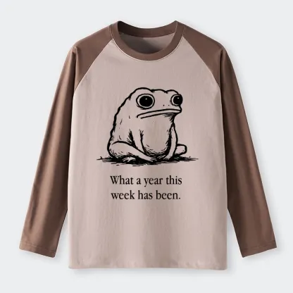 Tokyo-Tiger This Week Feels Like A Whole Year Raglan Long Sleeve T-shirt