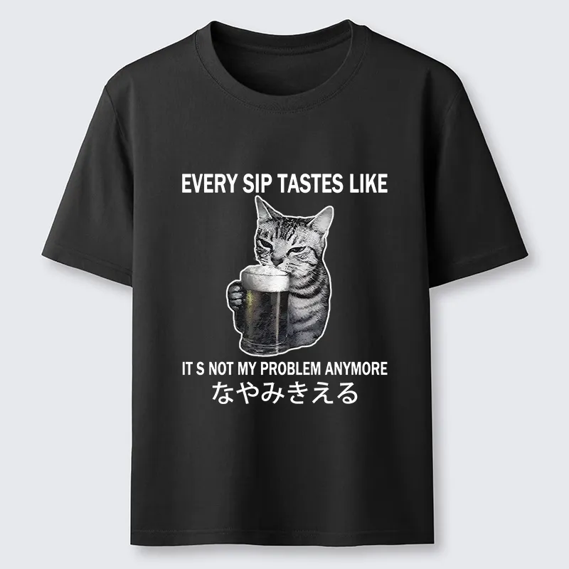 Tokyo-Tiger Chill Beer Cat Relax Graphic Classic T-Shirt