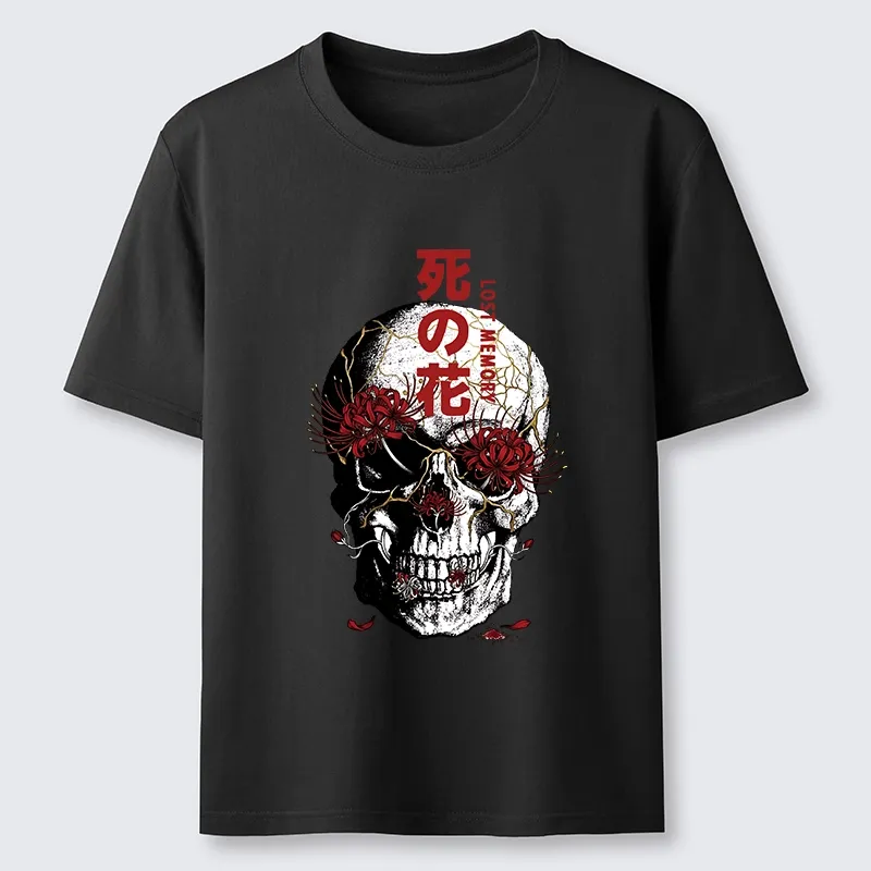 Tokyo-Tiger Dark Goth Spider Lily Skull Art Classic T-Shirt