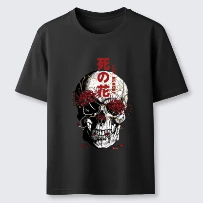 Tokyo-Tiger Dark Goth Spider Lily Skull Art Classic T-Shirt