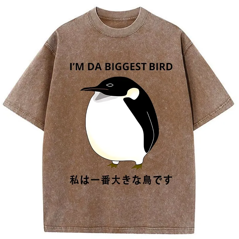 Tokyo-Tiger I Am The Biggest Bird Washed T-Shirt Sale
