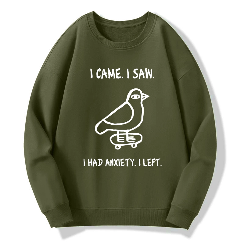 Tokyo-Tiger Funny Meme Bird Just Needs A Break Classic Sweatshirt
