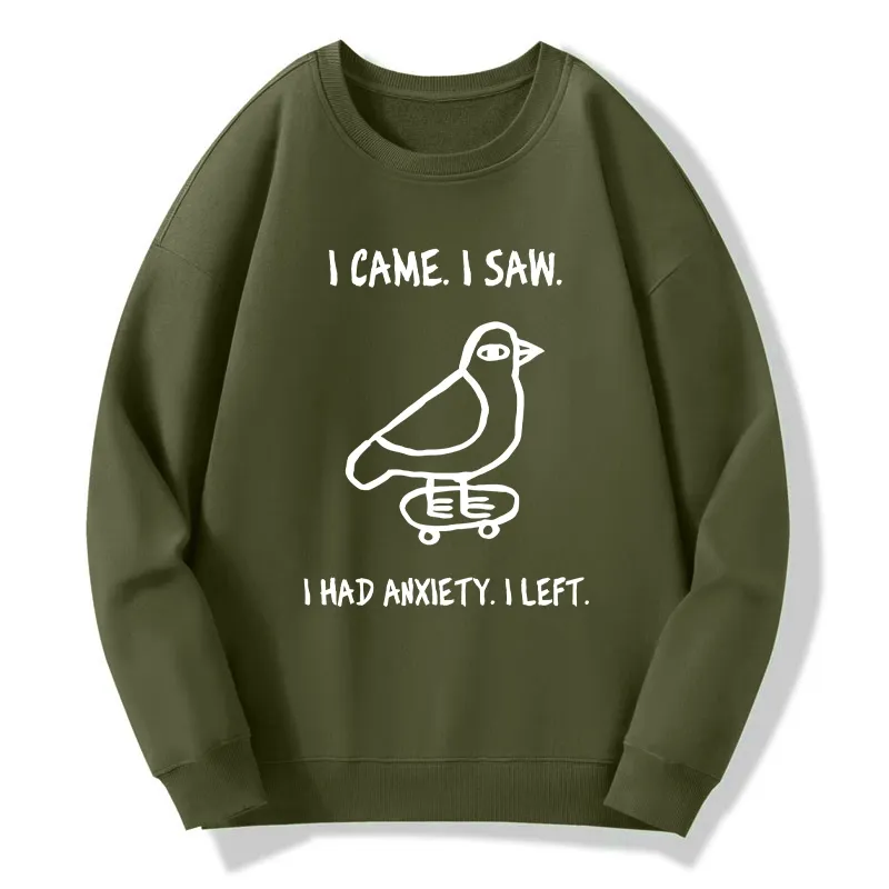 Tokyo-Tiger Funny Meme Bird Just Needs A Break Classic Sweatshirt