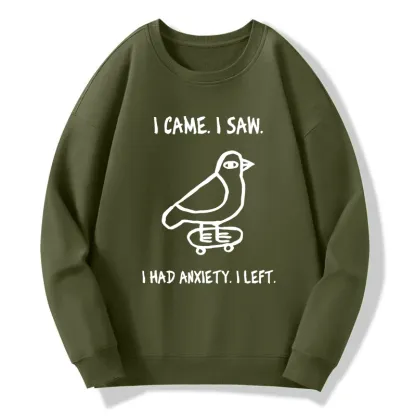 Tokyo-Tiger Funny Meme Bird Just Needs A Break Classic Sweatshirt