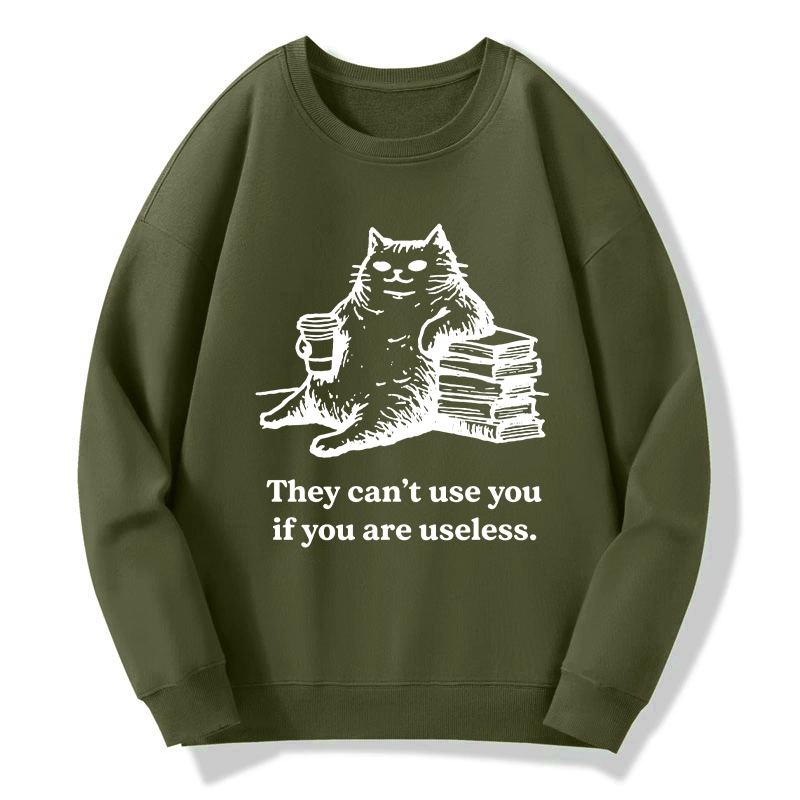 Tokyo-Tiger Cat Proving Uselessness Is A Superpower Classic Sweatshirt