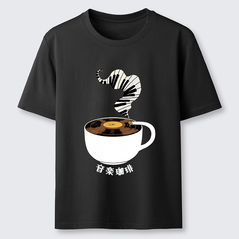 Tokyo-Tiger Piano Smoke Rises From Coffee Mug Classic T-Shirt