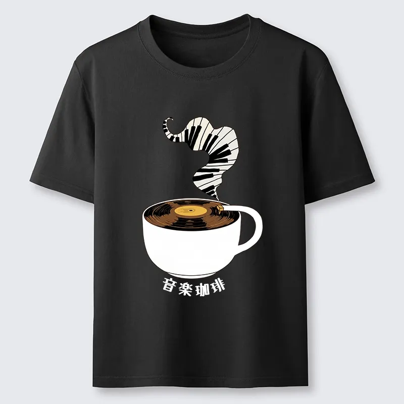 Tokyo-Tiger Piano Smoke Rises From Coffee Mug Classic T-Shirt