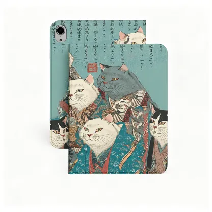 Tokyo-Tiger Formal Gathering of Ukiyo-e Cat Nobles iPad Case
