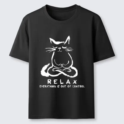 Tokyo-Tiger Zen Meditate Cat Chill Funny Meme Classic T-Shirt
