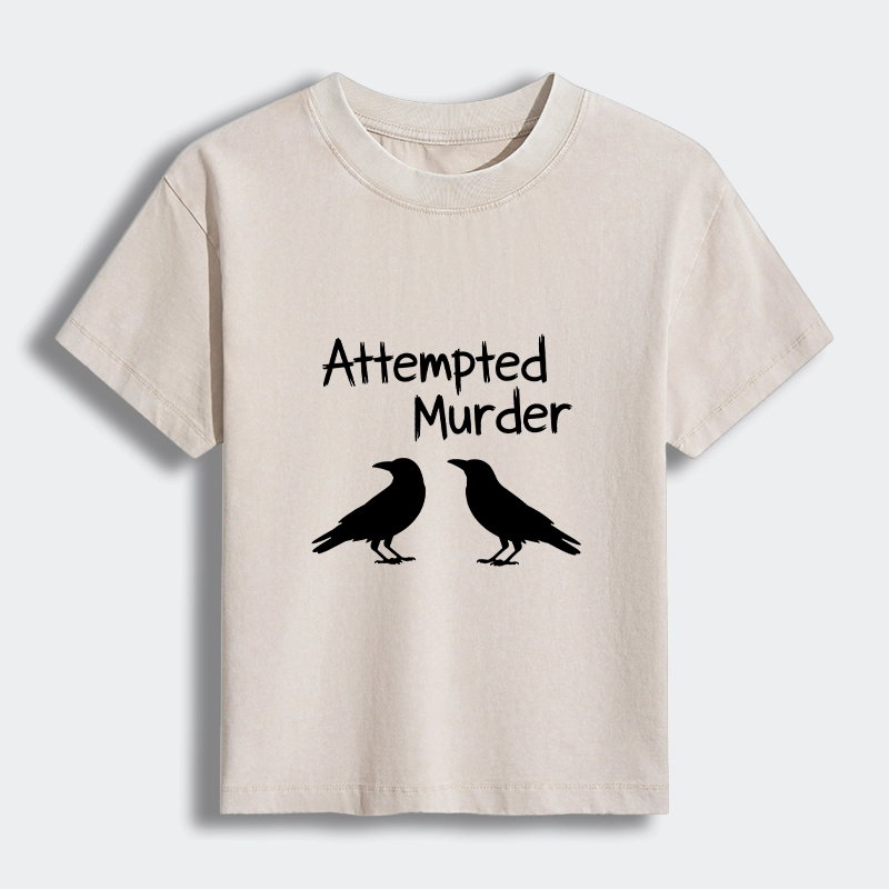 Tokyo-Tiger Two Crows Attempted Murder Joke Women's Washed T-shirt