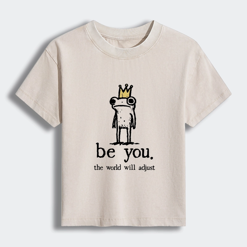 Tokyo-Tiger Crown Frog Stays True To Self Women's Washed T-shirt