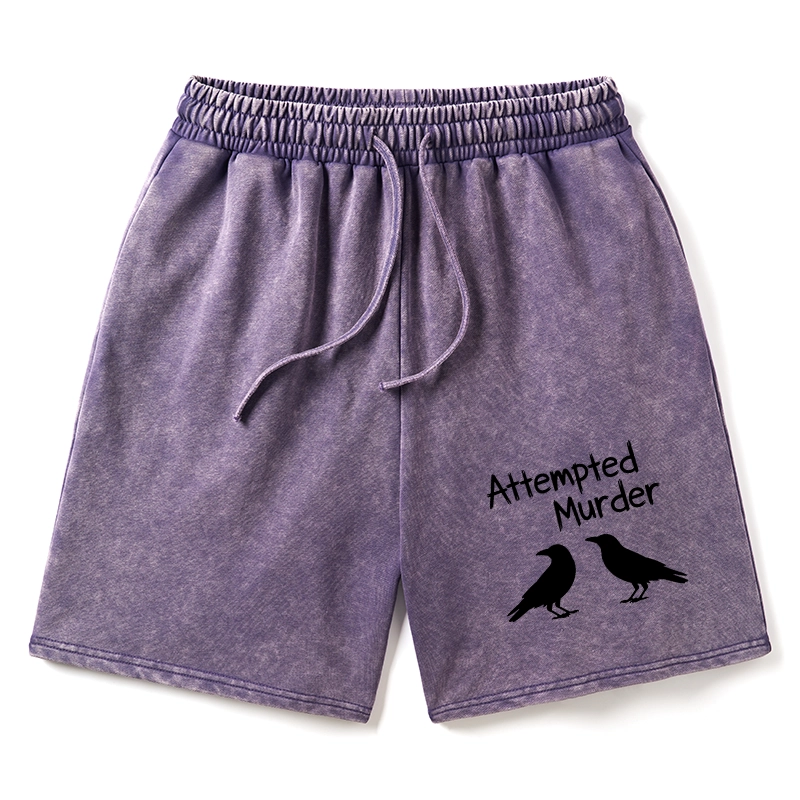 Tokyo-Tiger Two Crows Attempted Murder Joke Washed Shorts