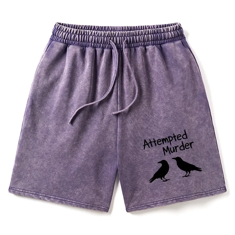 Tokyo-Tiger Two Crows Attempted Murder Joke Washed Shorts