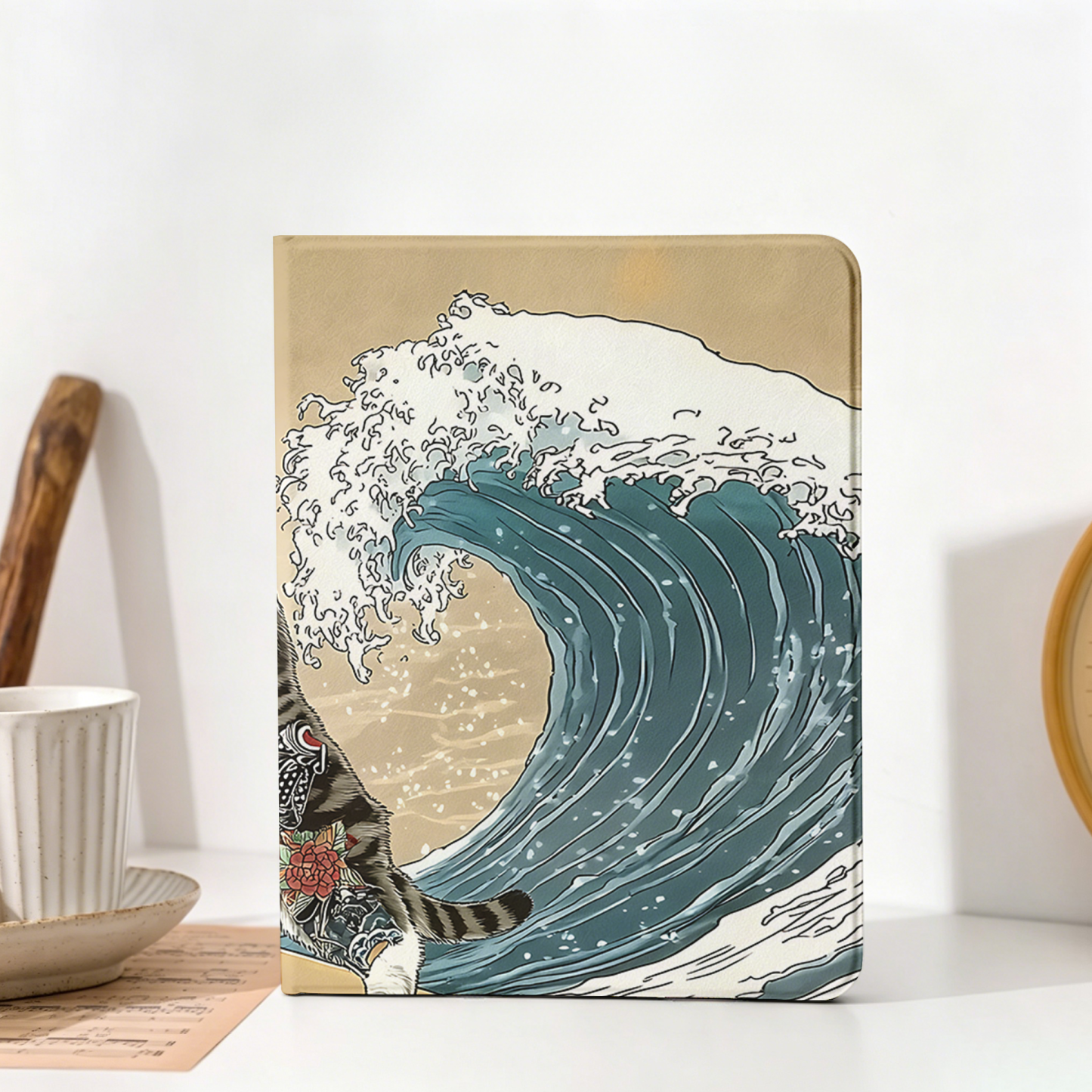 Tokyo-Tiger Cat Surfing Nobles Tablet Protective Case Sale