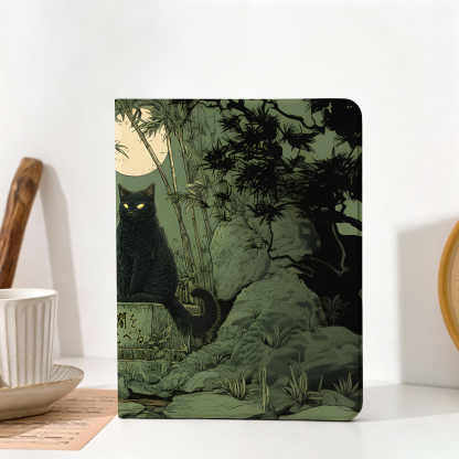 Tokyo-Tiger Cat Under The Moon Nobles Tablet Protective Case
