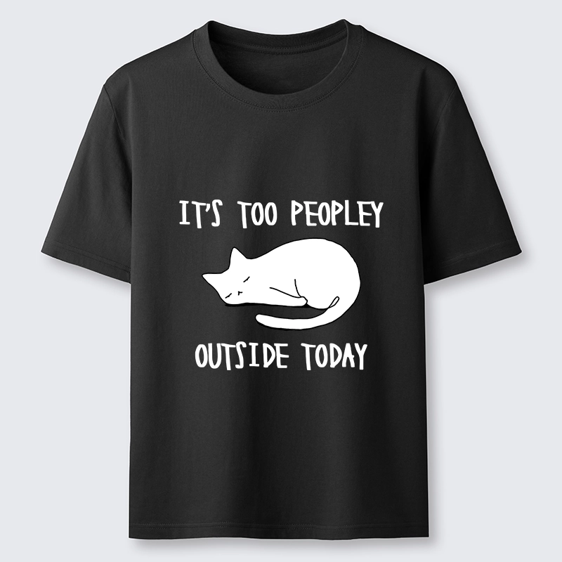 Tokyo-Tiger Funny Meme Quiet Lazy Cat Minimal Line Art Classic T-Shirt