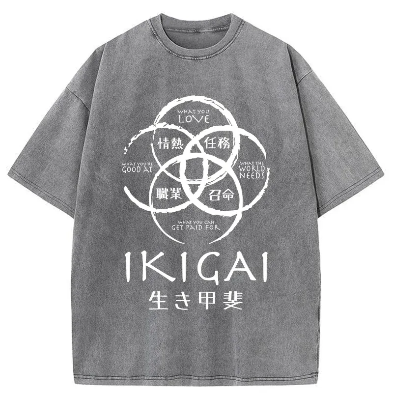 Tokyo-Tiger Life Meaning Japan Washed T-Shirt