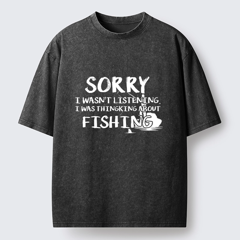 Tokyo-Tiger Funny Meme Fishing Obsessed Daydream Vibe Washed T-Shirt