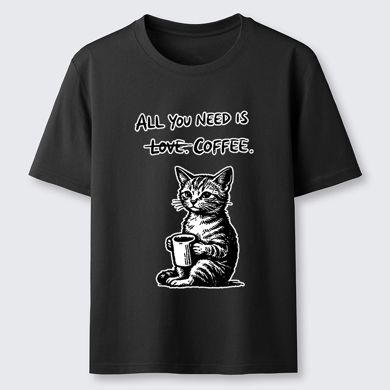 Tokyo-Tiger Cute Cat Coffee Daily Happy Vibe Classic T-Shirt