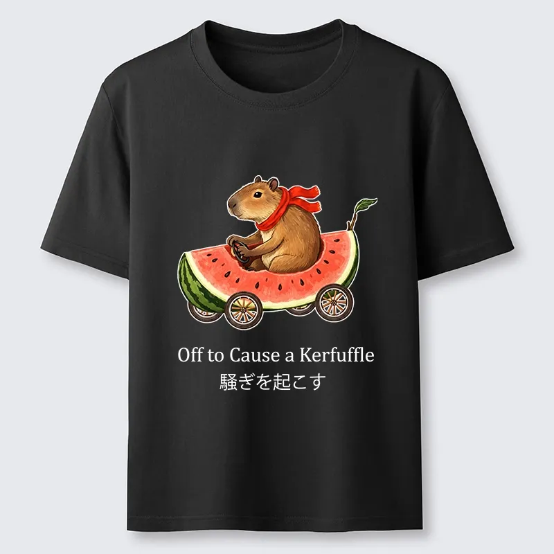 Tokyo-Tiger Capybara Drive Watermelon Car Classic T-Shirt