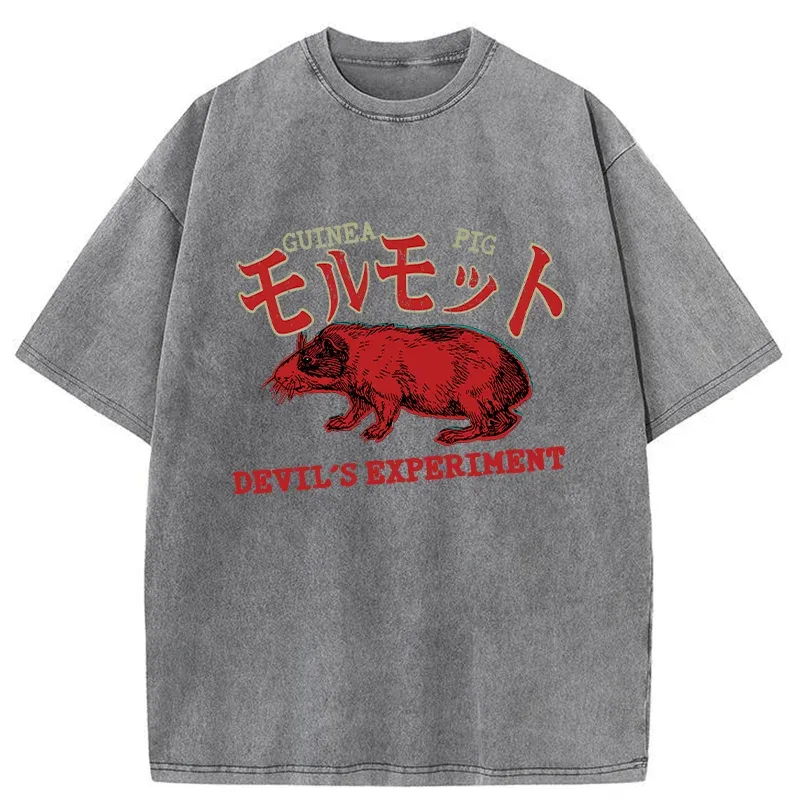 Tokyo-Tiger Terrible Guinea Pig Washed T-Shirt