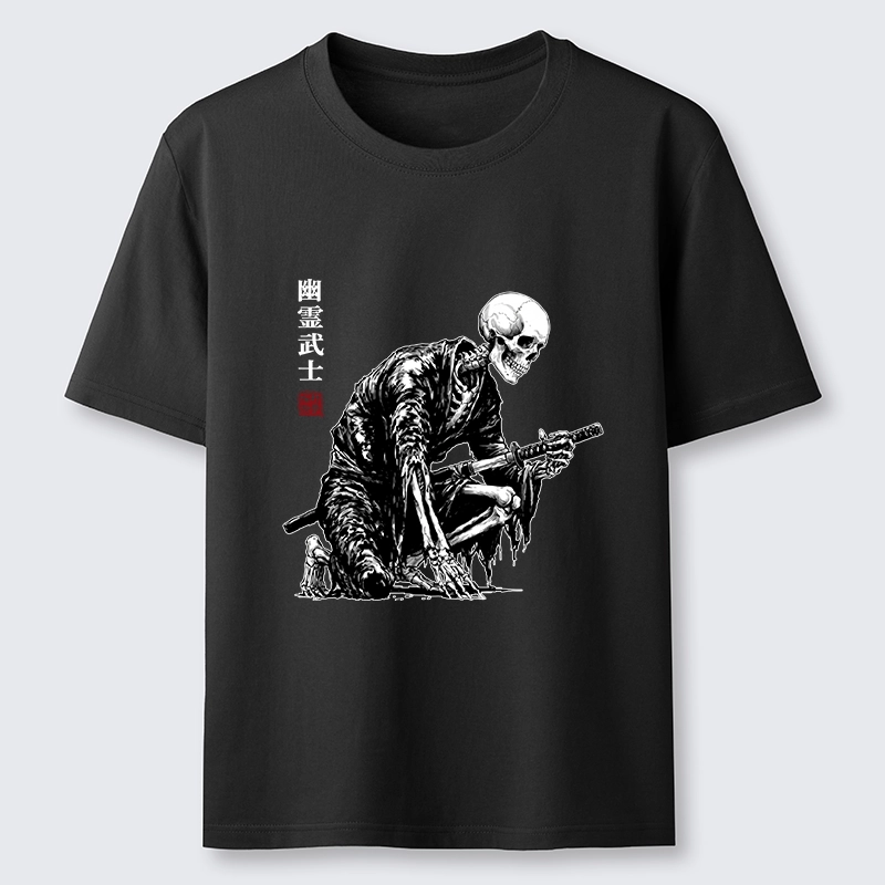 Tokyo-Tiger Vintage Dark Ghost Samurai Sketch Classic T-Shirt