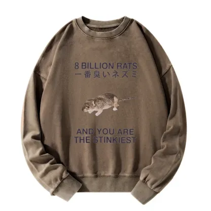 Tokyo-Tiger World's Stinkiest Rat Washed Sweatshirt