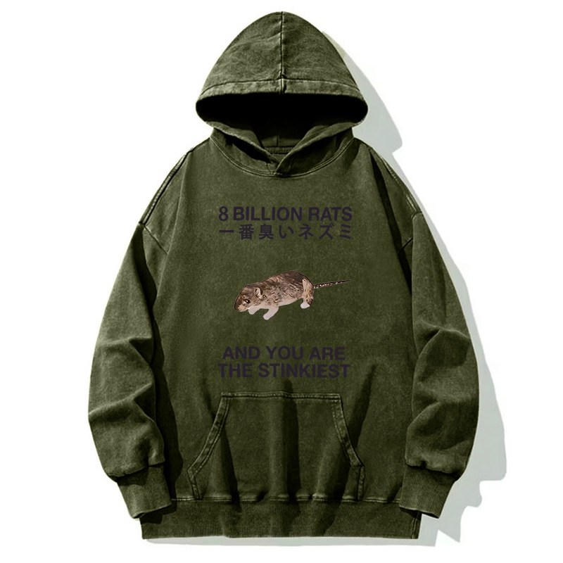 Tokyo-Tiger World's Stinkiest Rat Washed Hoodie