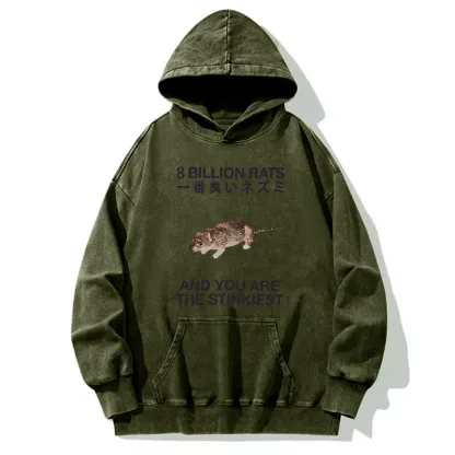 Tokyo-Tiger World's Stinkiest Rat Washed Hoodie
