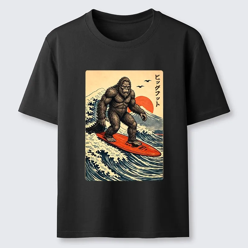 Tokyo-Tiger Myth Beast Surf Fuji Mountain Wave Art Classic T-Shirt