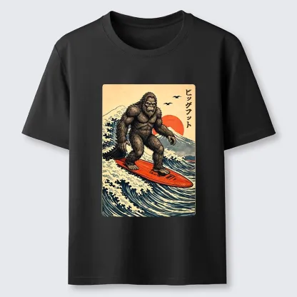 Tokyo-Tiger Myth Beast Surf Fuji Mountain Wave Art Classic T-Shirt