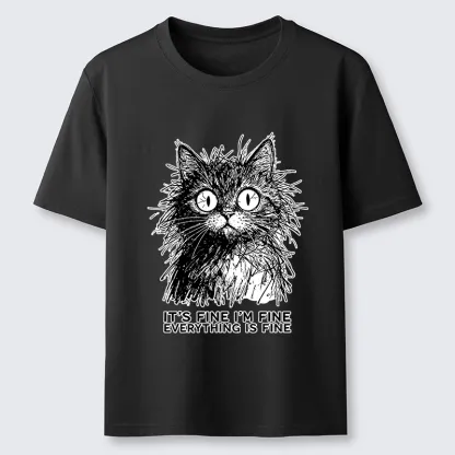 Tokyo-Tiger Fluffy Wild Cat Calm Fake Mood Classic T-Shirt
