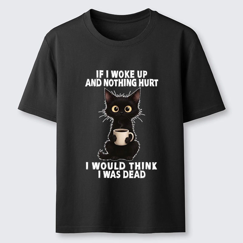Tokyo-Tiger Funny Cute Black Cat And Coffee Meme Classic T-Shirt